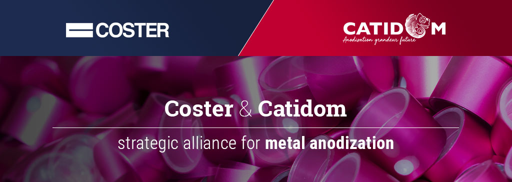 Coster and Catidom form a strategic alliance for metal anodization