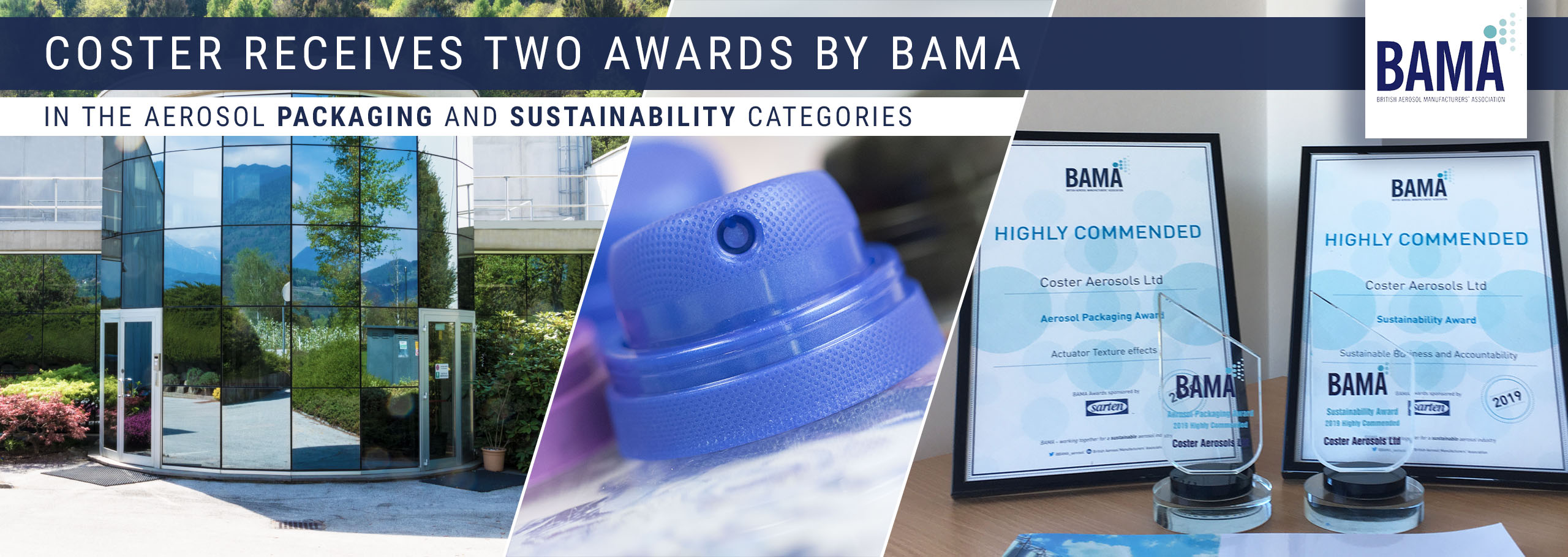 Coster receives two Awards by BAMA