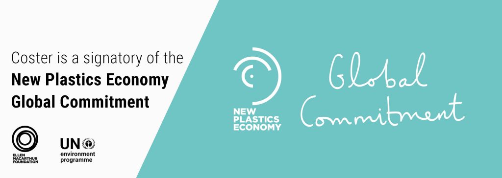 Coster is a signatory of the The New Plastics Economy Global Commitment