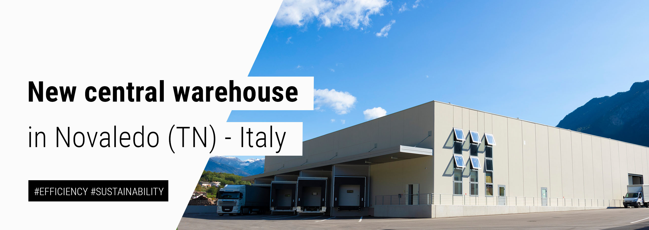 New central warehouse in Novaledo (TN) – Italy