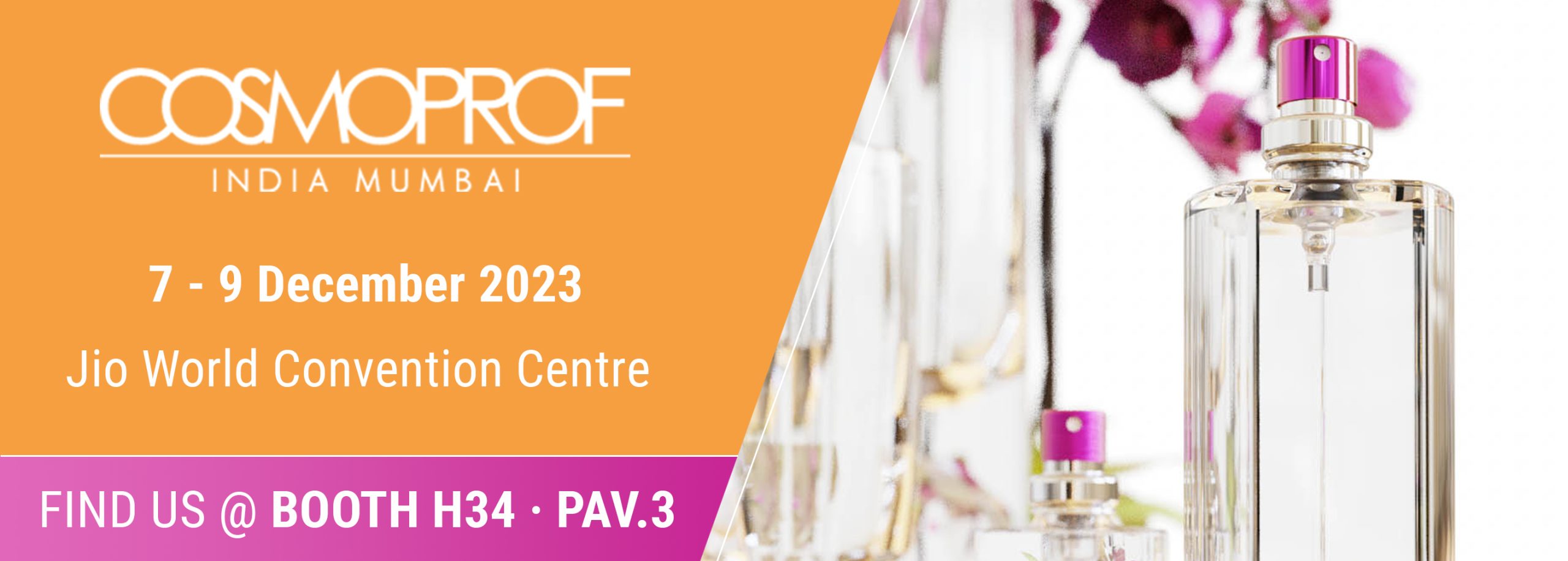Cosmoprof India 2023 | 7-9 December 2023 · Jio World Convention Centre